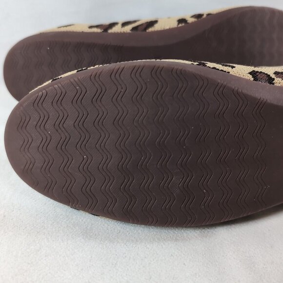 HeyFolks Dia Othello Flats Shoes Leopard Cheetah Women W 8.5 Slip On Beige Brown - Picture 10 of 12